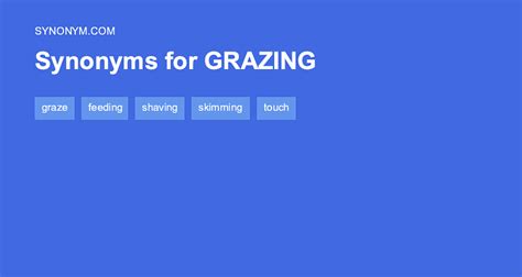 graze synonym|another word for grazing.